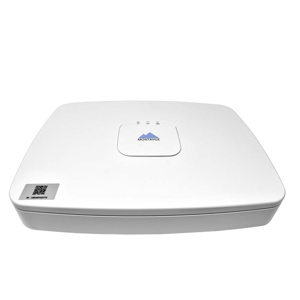 Montavue MNR8082-8 8 Channel 4K 80 Mbps NVR w/ 2TB Hard Drive, 8 PoE Ports, MontavueGO Remote Connectivity,  10TB HDD Capacity - Montavue